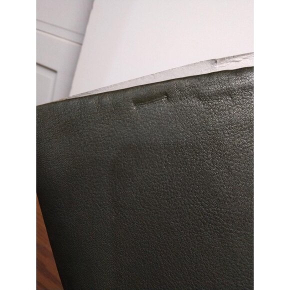 Justin Womens Genuine Leather Knee-High Boots 5.5 Olive Green With Zipper & Bloc - Picture 4 of 14